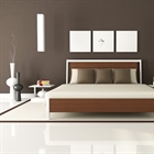 A bedroom is a private room where people usually sleep for the night or relax during the day