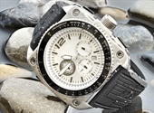 A watch is a small timepiece, typically worn either on the wrist or attached on a chain and carried in a pocket, with wristwatches being the most common type of watch used today