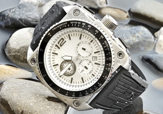 A watch is a small timepiece, typically worn either on the wrist or attached on a chain and carried in a pocket, with wristwatches being the most common type of watch used today